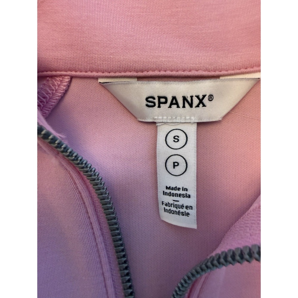 Spanx Air Essentials Half Zip Pullover Size Small Petite Pink Ultra Soft NWOT - Picture 6 of 11